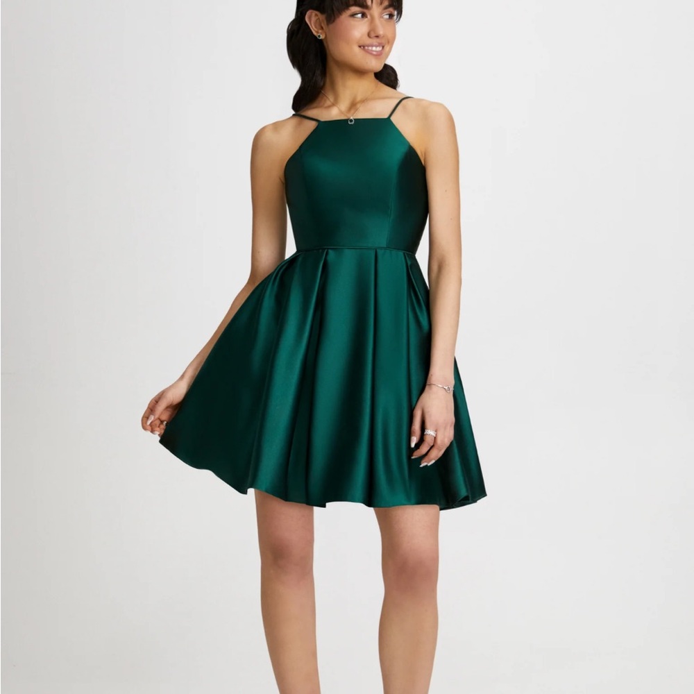 Laura/Melanie Lyne Geometric Collar Dress in Forest Night Size 4